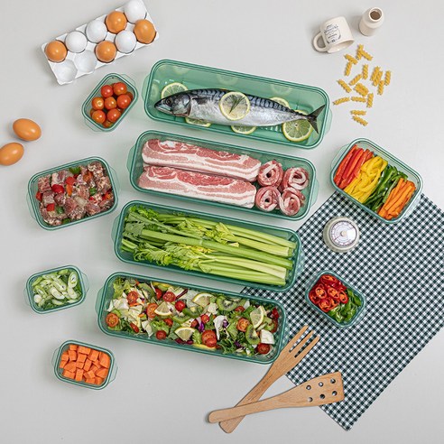 냉동실 공간을 효율적으로 최적화하고 아이템 접근성을 향상시키는 튼튼하고 안정적인 냉동실 정리용기