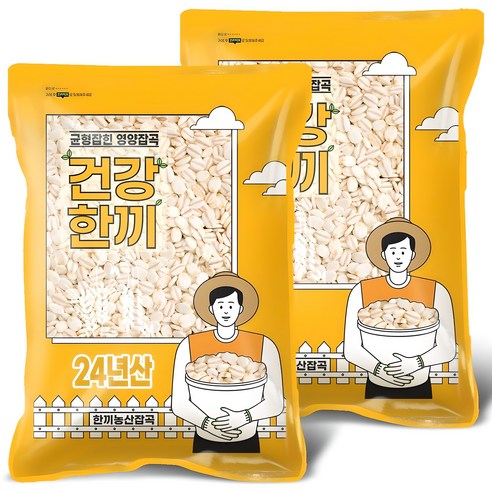 늘보리압맥 4kg(2kg+2kg), 2개, 2kg