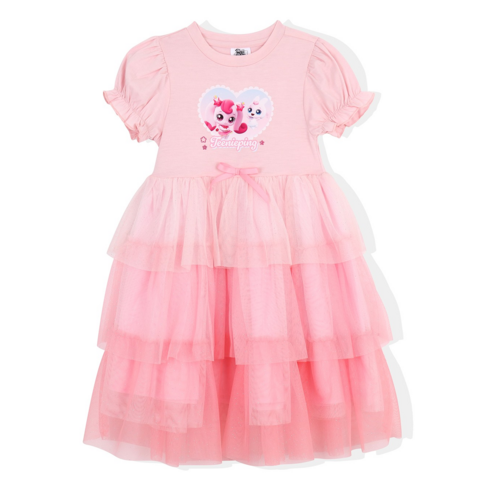 슈팅스타캐치티니핑 여아 하츄핑 반소매샤레이스 원피스 PK