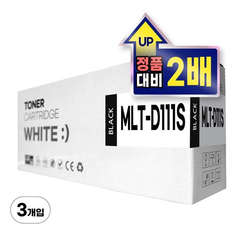 MLT-D111S 토너 SL-M2027 M2074F M2077F, 검정, 3개