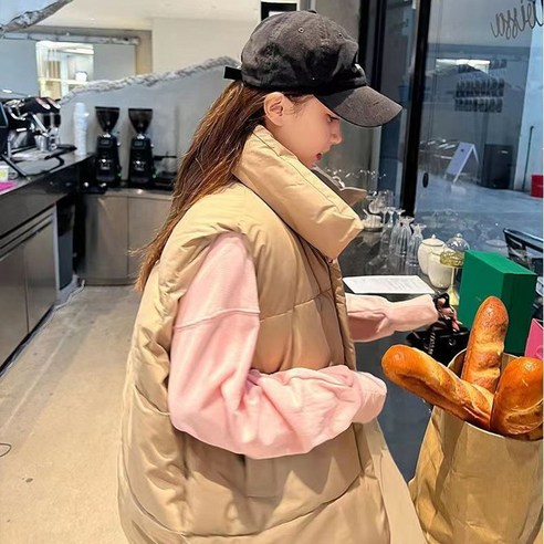 ANYOU 패딩 가을 겨울 패딩 면 조끼, 겨울 스타일을 완성하는 아이템