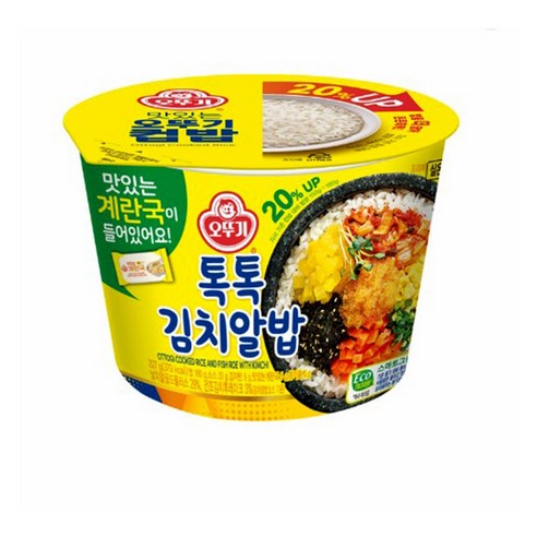 오뚜기 컵밥 톡톡김치알밥 (계란국추가) 227g, 227g, 4개