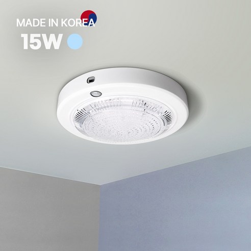 LED 원형 현관 계단 복도 베란다 센서등 15W