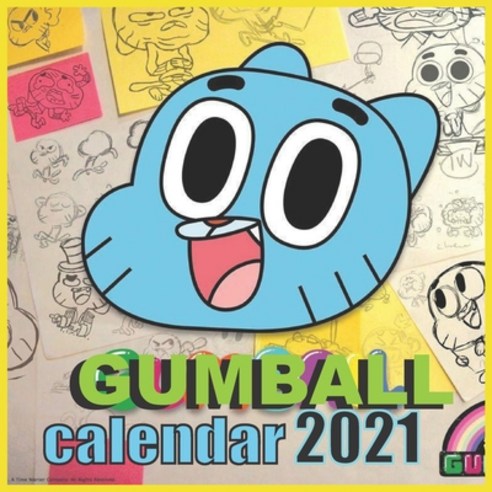 GUMBALL calendar 2021: Gumball Calendar 2021/2022 16 Months 8.5x8.5 Glossy Paperback, Independently Published, English, 9798593053626