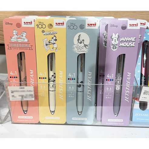 편리함, 다양성, 스타일이 완벽한 조화를 이룬 디즈니 제트스트림 4&1 멀티펜