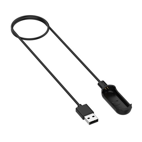 스마트 시계 충전 케이블 전원 충전기 크래들 스탠드 유지 b1 smartwatch 용 코드 클립, 검은 색, 100cm, 플라스틱