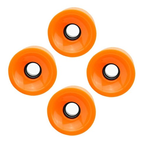 4pcs 51mm X 70mm 78A 실내 / 실외 스케이트보드 바퀴 내구성 및 내마모성 PU 바퀴 교체용 Longboard 롤러, 주황색