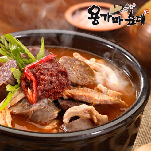 [용가마순대] 웰참 얼큰 특 순대국 700g x 4팩, 4개