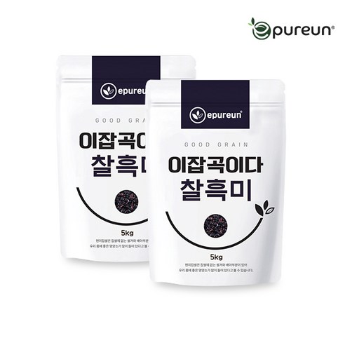 [이잡곡이다] 국산 찰흑미 5kg X 2봉, 2개