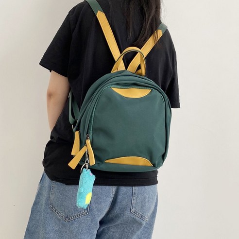 DFMEI 배낭 일본식 귀여운 미니 배낭 여성 작은 가방 엄마 가방 방수 더블 레이어 작은 배낭 Schoolbag 여름