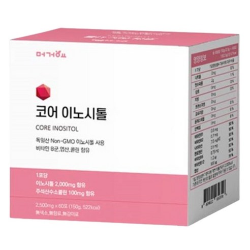 머거요 코어 이노시톨 60포 x 1박스, 120g, 1개