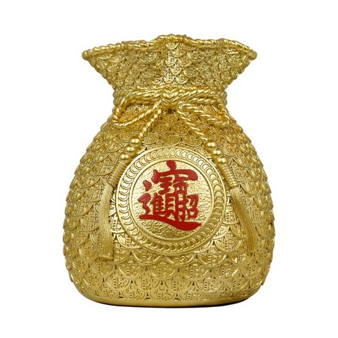 창조적 인 꽃병 홈 장식 돈 가방 모양 파티 수지 공예 은행, 금
