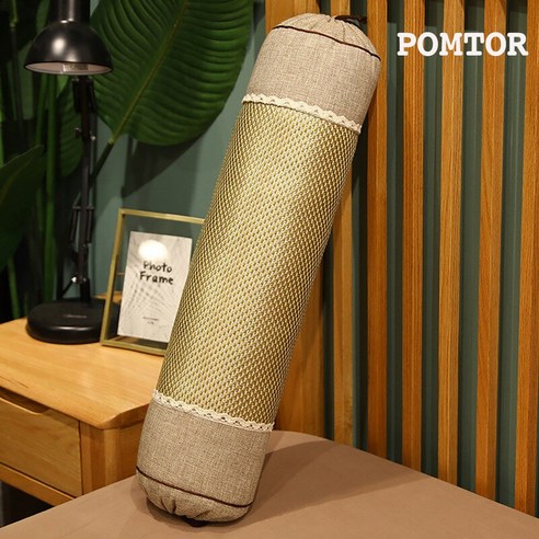 POMTOR 원통형 긴 돗자리 롱 쿠션 안고 자는 다리 베개 침대 바디필로우 분리 세탁 가능, E+