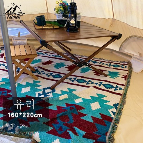 DFMWI.피크닉 매트.Picnic mat.--피크닉 매트 피크닉 캠핑장식 담요 비치 테이블보 화이트 매트 방수 인스풍, 잔디 160*220Cm(1.6Kg)