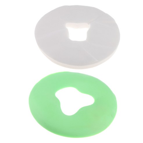 마사지 침대 실리콘 얼굴 베개 녹색 100pcs 일회용 쿠션 커버
