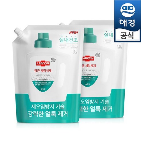 랩신 향균세탁세제 1.5L(리필)x2개, 4개, 1.5L