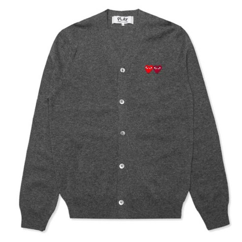 [꼼데가르송] 24FW 여성 더블 레드 브이넥 가디건 AX-N058-051-3