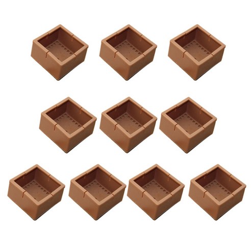 10Pcs 가구 다리 커버 의자 다리 팁 패드 바닥 보호대 펠트 패드, 광장 48-55mm, 설명