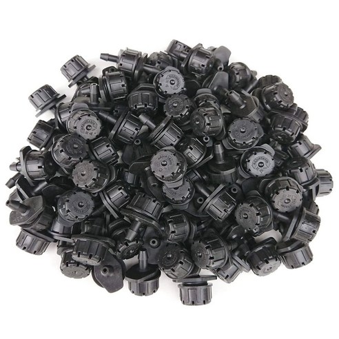 300pcs 조정 가능한 관개 Dripper 1/4 인치 미니 드립 관개 노즐 꽃 침대 잔디, 보여진 바와 같이, 하나