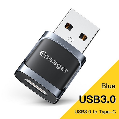 블루투스동글이 usb 허브 이지블루어댑터Essager USB TO Type C OTG 어댑터 Micro For Xiaomi Oneplus POCO, CN, USB 3.0 to Type C BU, 한개옵션1