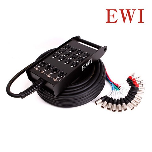 EWI PSX 박스형 멀티 스네이크 케이블, PSPX-12-4-15M, 혼합색상