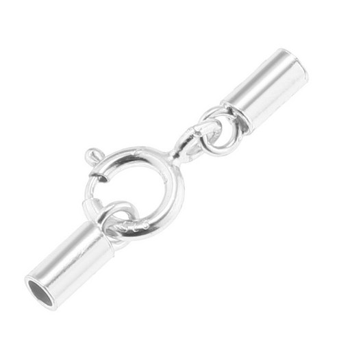 코드 엔드 캡 걸쇠 보석 925 스털링 실버 보석 찾기 용품 1mm-3mm, 1.5mm, 5mm