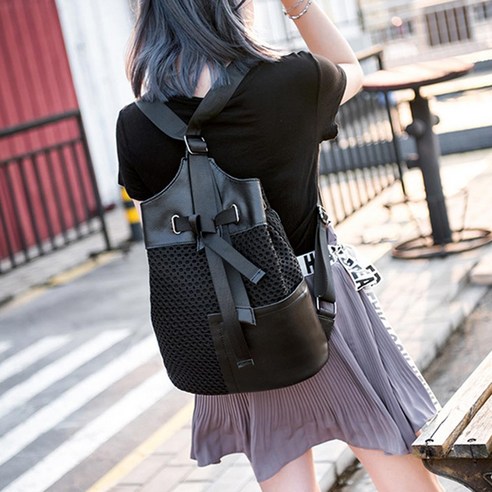 beibaobao Rosa-C 여성백팩 숄더 에코 쇼퍼 토드 크로스백 미니 세미 방수 가벼운 학생 에코백 여행 직장인 정장 캐쥬얼 여자백팩 여자가방 여성백 매쉬가방