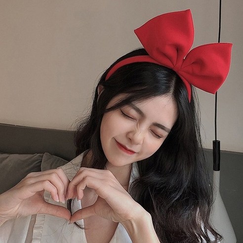 파티아일랜드 리본머리띠 2P, 레드, 3개