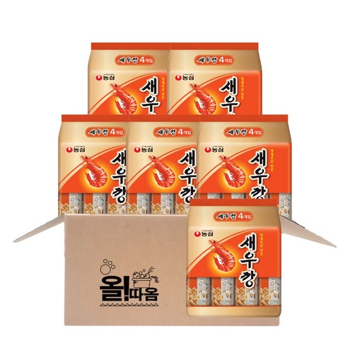 (올따옴) 농심 새우깡 미니팩 30g 4입 6개, 120g