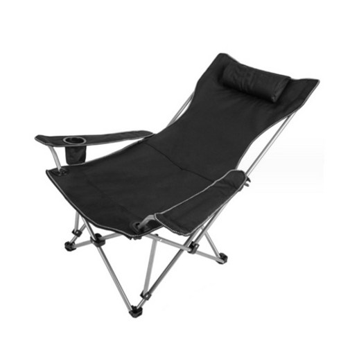 리클라이너 캠핑 의자 등받이 각도조절 접이식 캠핑체어, 캠핑 체어(등받이), 블랙, 1개