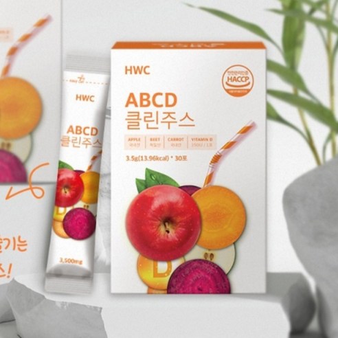ABCD 클린주스 비트 당근 사과 비타민D, 105g, 1박스