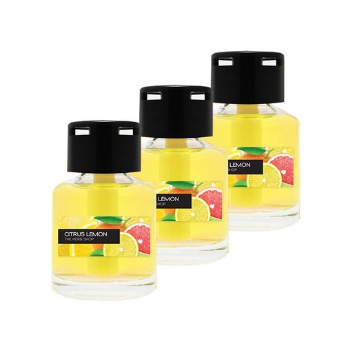 더허브샵 차량용 방향제 디퓨저 70ml, 시트러스레몬, 3세트