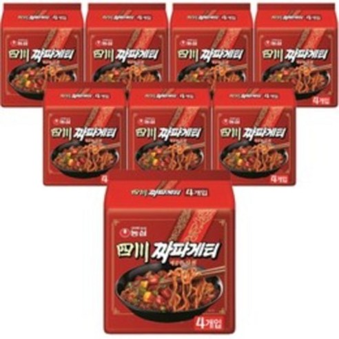 농심 사천 짜파게티 4p, 16개