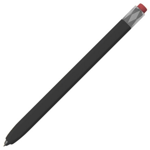 갤럭시탭 S펜 케이스 연필 모양 실리콘 S10 S9 S8 S7 플러스 울트라 FE, 블랙, 1개