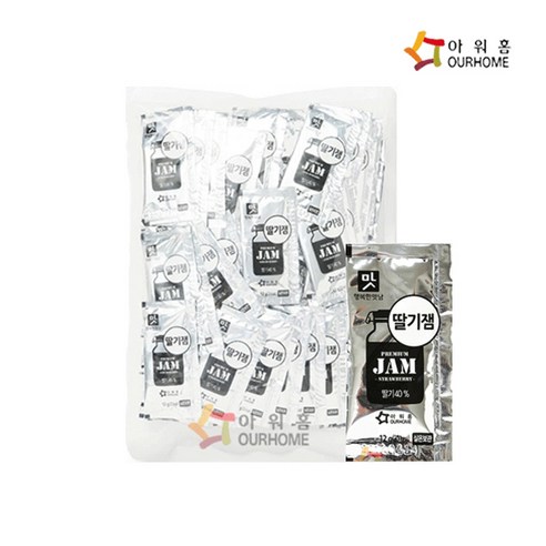 [다만세푸드] 아워홈 일회용 딸기잼 (12g x 100개입) / 딸기쨈(실온), 12g, 100개