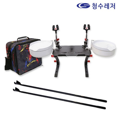 청수레져 (신제품) 블랙 칸 양어장 받침틀 세트, 3단