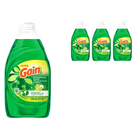 게인 액상 주방세제 오리지널 향, 4개, 236ml