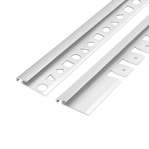(재단가능) 알루미늄 카펫 프로파일(일반용 밴딩용) 재료분리대(6mm) 2.4M _철물 몰딩 마루몰딩 바닥타일 타일마감 마감재 꼼꼼이 코너비드 ㄱ자, 밴딩용