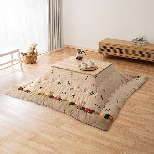 NITORI 코타츠 테이블 일본식 다다미 난방 전기 온열 이불 좌식, B, C