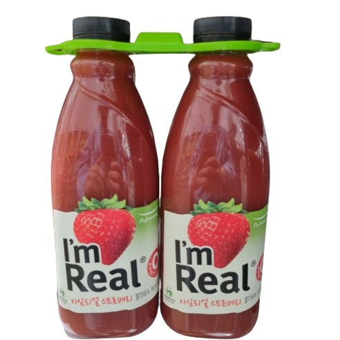 풀무원 아임리얼 스트로베리 700ml 3개 딸기주스