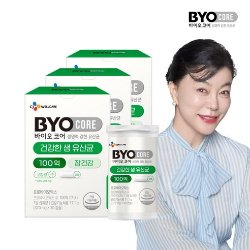 BYO 100억 식물성 유산균 캡슐, 11.1g, 3개 
영양제