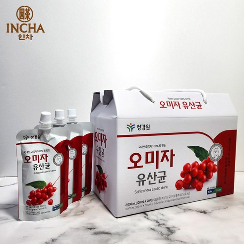 청강원 오미자 유산균 선물세트, 100ml