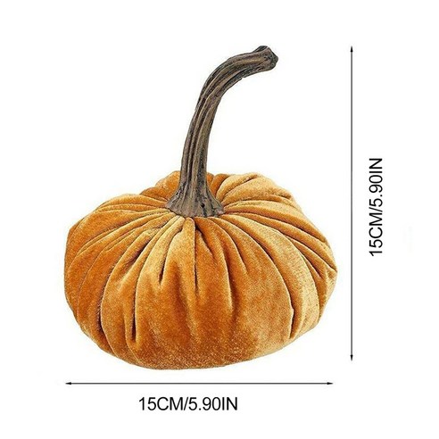 TeeFly 할로윈 호박 장식 플란넬 파티 추수 감사절 가을, 옐로우 / 15 * 15cm.