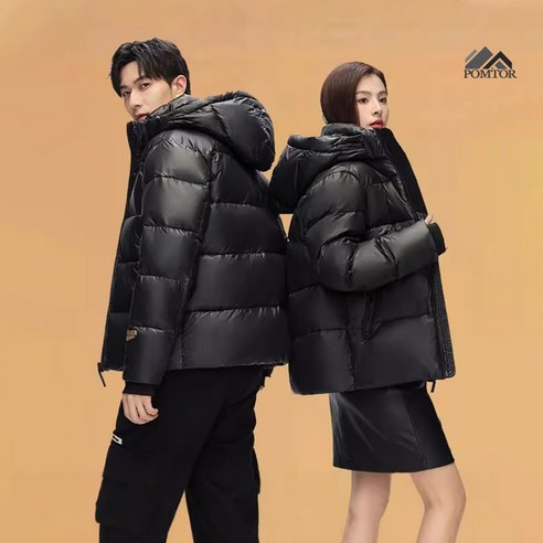 따뜻하고 세련된 겨울을 위한 POMTOR 구스다운 패딩점퍼