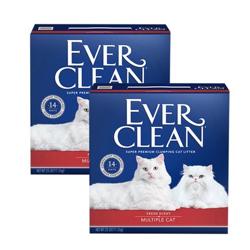 에버크린 고양이모래 MC, 11.3kg, 2개