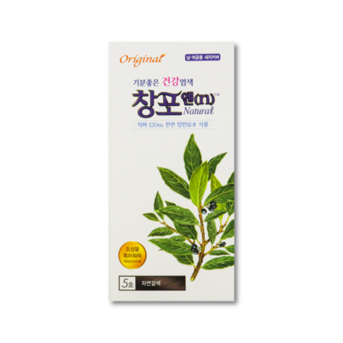 중외제약 창포엔 내추럴 새치 염색약 100g 5호 자연 갈색, 1개입, 5호 자연갈색