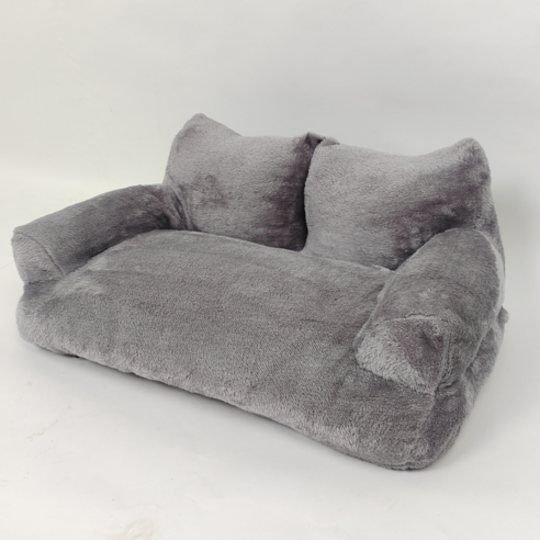 반려동물 플리스 소파베드, 55*38*18(one size), Grey, 1개