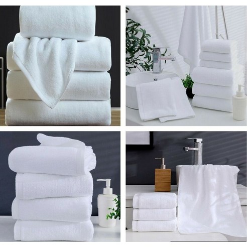 큰 흰색 타월 두꺼운 코튼 호텔 홈 욕실 샤워 성인, 옵션5