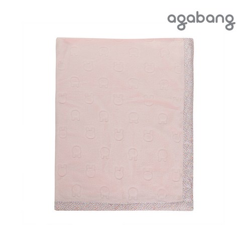 부드러움으로 아이를 감싸는 아가방 래빗극세사담요 (PINK)