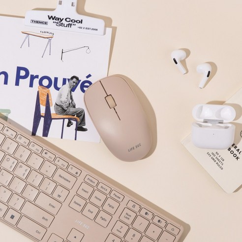 조용한 업무 환경을 위한 완벽한 선택, 라이프썸 슬림 무소음 블루투스 마우스 (LFS-HA50)